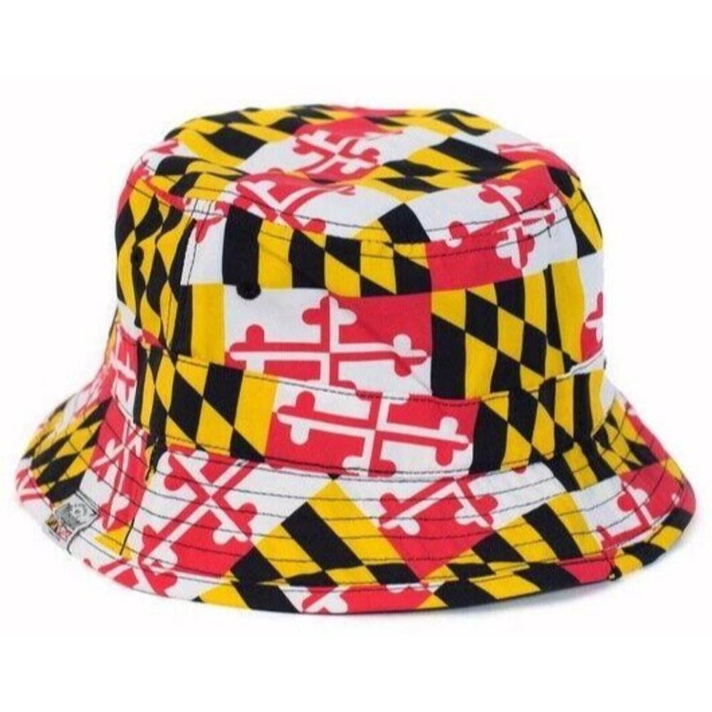 Maryland Flag Bucket Sun Hat - NEW Fast Ship